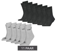 33 paia di calzini HEAD All Sports da uomo e da donna, calzini da allenamento, calzini sportivi 701236921 in nero, blu, grigio e bianco