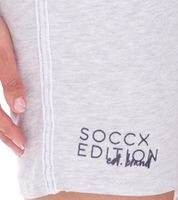 SOCCX by Carina Women's Casual Shorts, Short Cotton Pants, Summer Shorts 3643388_2007 Pink, Blue, or Light Gray