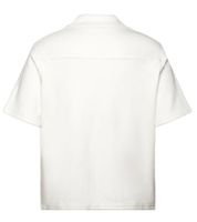 Chemise longue de plage Nikben pour homme, chemise en viscose à manches courtes, imprimé palmiers, coupe ample, 6371, blanche