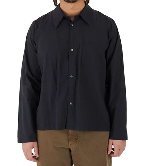BERNER KÜHL Herren Langarm-Hemd Business-Shirt mit Brusttasche Freizeit-Shirt 1-36S25 053 Navy