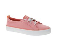 Baskets décontractées SPERRY Crest Vibe en toile pour femme, chaussures durables au quotidien, à enfiler, STS884, rose flamant rose ou blanc