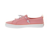 Baskets décontractées SPERRY Crest Vibe en toile pour femme, chaussures durables au quotidien, à enfiler, STS884, rose flamant rose ou blanc