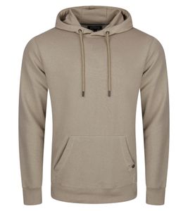 Felpa con cappuccio da uomo, pullover con cappuccio, maglione basic, maglione in cotone moderno, H10052C21243 Beige