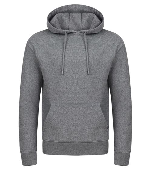 Herren Hoodie Kapuzen-Pullover Basic-Pullover moderner Baumwoll-Pullover Sweater Große Größen Grau
