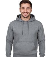 Herren Hoodie Kapuzen-Pullover Basic-Pullover moderner Baumwoll-Pullover Sweater Große Größen Grau