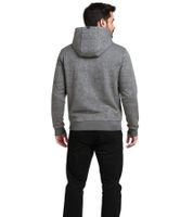 Herren Hoodie Kapuzen-Pullover Basic-Pullover moderner Baumwoll-Pullover Sweater Große Größen Grau