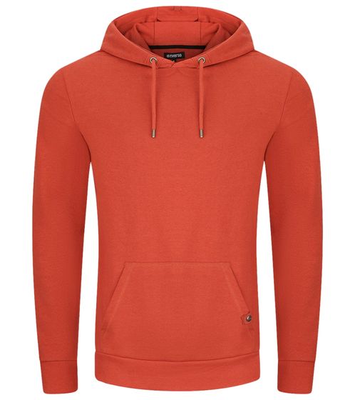 Herren Hoodie Kapuzen-Pullover Basic-Pullover moderner Baumwoll-Pullover Sweater Große Größen Rot