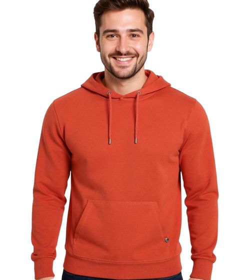 Herren Hoodie Kapuzen-Pullover Basic-Pullover moderner Baumwoll-Pullover Sweater Große Größen Rot