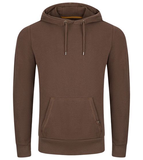 Herren Hoodie Kapuzen-Pullover Basic-Pullover moderner Baumwoll-Pullover Sweater Große Größen Braun