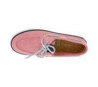 Chaussures bateau SPERRY Bahama 2.0 en toile : Chaussures décontractées durables pour femme avec semelle en mousse à mémoire de forme, disponibles en bleu marine, blanc, rose ou vert citron