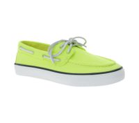 Chaussures bateau SPERRY Bahama 2.0 en toile : Chaussures décontractées durables pour femme avec semelle en mousse à mémoire de forme, disponibles en bleu marine, blanc, rose ou vert citron
