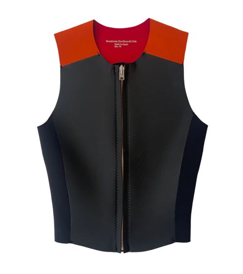 Stockholm (Surfboard) Club Men's 2mm Black/Orange Zip-Through Wetsuit