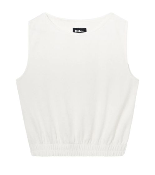 Camiseta de tirantes Nikben para hombre, manga corta, camiseta sencilla de verano, algodón 6121, color blanco