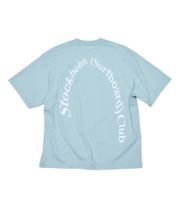 Camiseta de hombre del Club de Surf de Estocolmo, elegante camiseta de manga corta de algodón U1000043 azul claro