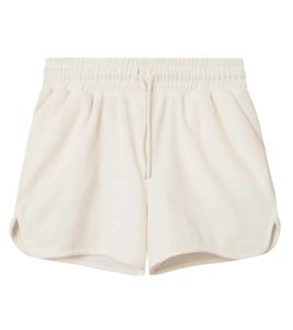 Nikben Men's Fleece Shorts, Stylish Cotton Loungewear Shorts, Cream-White