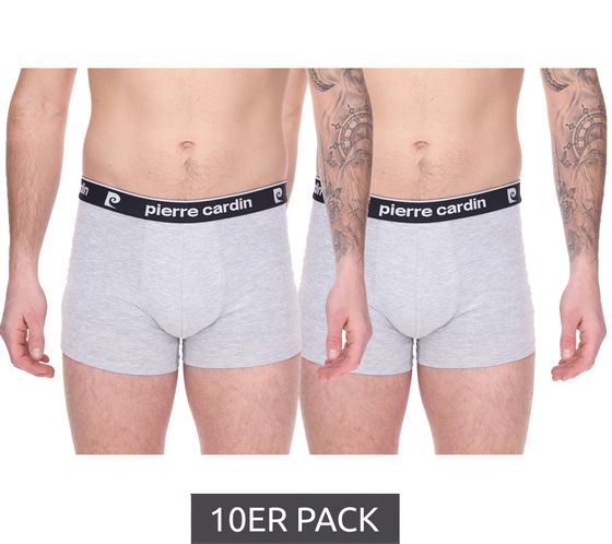 Pierre Cardin Men's Cotton Boxer Shorts R808 6500 Gray Value Pack of 10