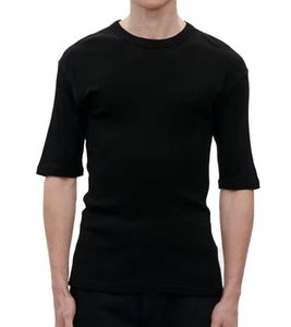 BERNER KÜHL Base Tee Rib Men's T-Shirt Made of Pure Wool, Made in Portugal, Black