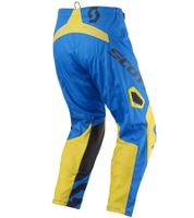 SCOTT Pant 350 Kids' Motocross Pants Motorsport Clothing with Lower Leg Cuffs 246915 1054 Blue/Yellow