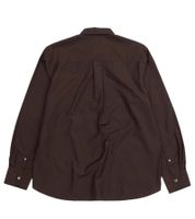 Camicia da uomo a maniche lunghe BERNER KÜHL, camicia business con taschino, camicia in cotone 3-72S12 marrone