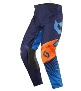 SCOTT Pant 350 Kids' Motocross Pants, Motorsport Clothing with Lower Leg Cuffs, 246916 1454 Blue/Orange