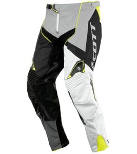 Pantaloni da motocross SCOTT Pant 450 da uomo, abbigliamento sportivo con area ginocchio estesa, 240920 1019, nero/grigio/bianco Pantaloni da motocross SCOTT Pant 450 da uomo, abbigliamento sportivo con area ginocchio estesa, 240920 1019, nero/grigio/bianco