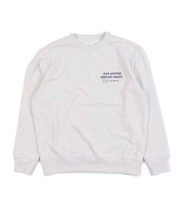 Felpa da uomo Nikben, elegante pullover in cotone, girocollo, grigio 6340