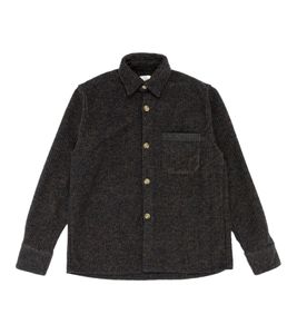 Giacca-camicia a quadri da uomo Foret, camicia a maniche lunghe alla moda, F855, blu scuro/marrone