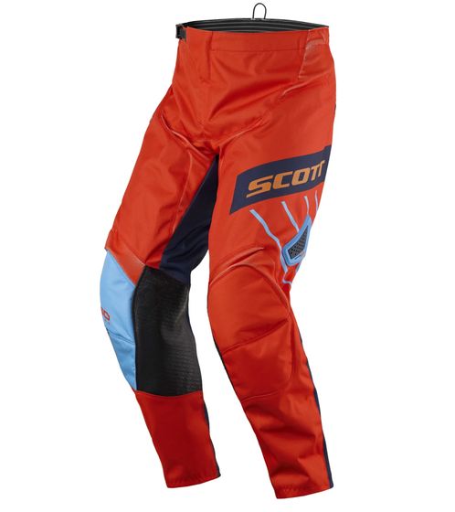 SCOTT Pant 350 Herren Moto-Cross Hose Motorsport-Kleidung mit Unterschenkel-Manschette 246911 1454 Orange/Blau