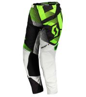 Pantalones de motocross SCOTT Pant 350 para hombre, ropa de motor con bajos, 263432 1043 Blanco/Verde/Negro