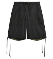 TAION Herren Shorts wendbare Freizeit-Short mit Ripstop-Gewebe kurze Hose Schwarz/Olivgrün TAION Herren Shorts wendbare Freizeit-Short mit Ripstop-Gewebe kurze Hose Schwarz/Olivgrün