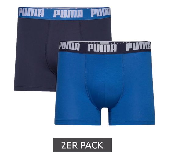 2er Pack PUMA Everyday Basic Boxer Herren Boxer-Shorts Baumwoll-Unterhose 521015001 691 Blau
