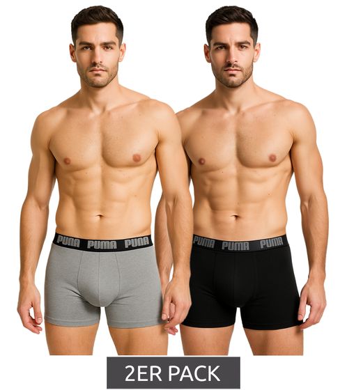 Lot de 2 boxers PUMA Everyday Basic en coton pour homme 521015001 691 Bleu