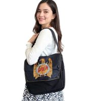 Sac bandoulière SLAYER Trash Metal, sacoche, sacoche pour ordinateur portable, accessoire fan, 42 x 36 x 6 cm, MB106926SLA, noir