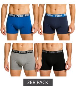 2er Pack PUMA Everyday Basic Boxer Herren Boxer-Shorts Baumwoll-Unterhose 521015001 Blau oder Schwarz/Grau 2er Pack PUMA Everyday Basic Boxer Herren Boxer-Shorts Baumwoll-Unterhose 521015001 Blau oder Schwarz/Grau
