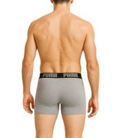 Lot de 2 boxers PUMA Everyday Basic en coton pour homme 521015001 Bleu ou Noir/Gris