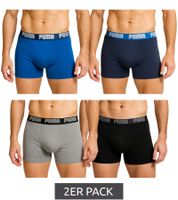 Lot de 2 boxers PUMA Everyday Basic en coton pour homme 521015001 Bleu ou Noir/Gris