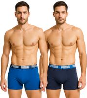 Lot de 2 boxers PUMA Everyday Basic en coton pour homme 521015001 Bleu ou Noir/Gris