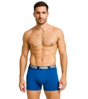 Lot de 2 boxers PUMA Everyday Basic en coton pour homme 521015001 Bleu ou Noir/Gris