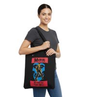 Sac cabas MISFITS Teenagers from Mars Punk Rock Band pour femme et homme, sac à bandoulière réversible LT114889MISO 35 x 32 cm LT114889MISO Noir/Multicolore