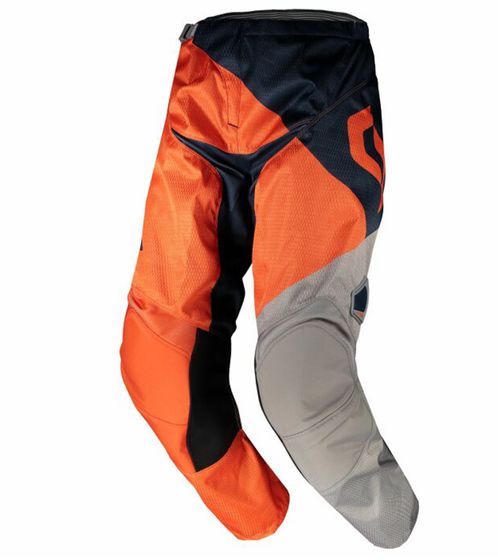 SCOTT Pant 350 Herren Moto-Cross Hose Motorsport-Kleidung mit Leder-Knie 268615 1415 Blau/Orange