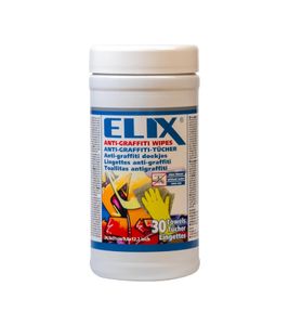 ELIX Anti-Graffiti Tücher in Spenderdose mit spezieller citrusbasierender Flüssigkeitsformel Reinigungstuch 480.030 Weiß