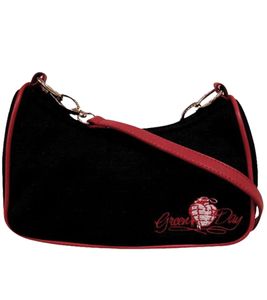 Green Day Punkrock-Band Damen Schulter-Tasche stylische Strick-Tasche Handtasche LB102733GRN0 Schwarz