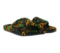Carrots Slides Sommer-Schuhe Herren Slip-On Latschen mit Karottenmotiv Pantoletten ACFW02ABOG Schwarz/Orange Carrots Slides Sommer-Schuhe Herren Slip-On Latschen mit Karottenmotiv Pantoletten ACFW02ABOG Schwarz/Orange