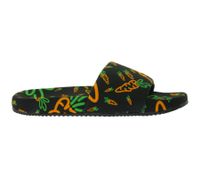 Carrots Slides Sommer-Schuhe Herren Slip-On Latschen mit Karottenmotiv Pantoletten ACFW02ABOG Schwarz/Orange Carrots Slides Sommer-Schuhe Herren Slip-On Latschen mit Karottenmotiv Pantoletten ACFW02ABOG Schwarz/Orange