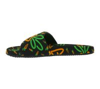 Carrots Slides Sommer-Schuhe Herren Slip-On Latschen mit Karottenmotiv Pantoletten ACFW02ABOG Schwarz/Orange Carrots Slides Sommer-Schuhe Herren Slip-On Latschen mit Karottenmotiv Pantoletten ACFW02ABOG Schwarz/Orange