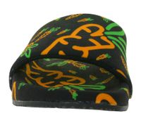 Carrots Slides Sommer-Schuhe Herren Slip-On Latschen mit Karottenmotiv Pantoletten ACFW02ABOG Schwarz/Orange Carrots Slides Sommer-Schuhe Herren Slip-On Latschen mit Karottenmotiv Pantoletten ACFW02ABOG Schwarz/Orange