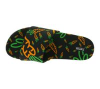 Carrots Slides Sommer-Schuhe Herren Slip-On Latschen mit Karottenmotiv Pantoletten ACFW02ABOG Schwarz/Orange Carrots Slides Sommer-Schuhe Herren Slip-On Latschen mit Karottenmotiv Pantoletten ACFW02ABOG Schwarz/Orange
