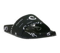 Claquettes Carrots pour homme, chaussures d'été, sandales à enfiler avec logo imprimé, ACFW03ABW, noir/blanc