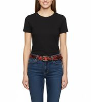 Cinturón Slipknot de la banda de heavy metal para mujer y hombre, talla única, cinturón casual ajustable de 95 cm, BT105771SLP, negro/rojo Cinturón Slipknot de la banda de heavy metal para mujer y hombre, talla única, cinturón casual ajustable de 95 cm, BT105771SLP, negro/rojo
