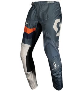 SCOTT Pant 350 Men's Motocross Pants, Motorsport Clothing with Leather Knee Pads, 273393 1454 Blue-Gray SCOTT Pant 350 Men's Motocross Pants, Motorsport Clothing with Leather Knee Pads, 273393 1454 Blue-Gray